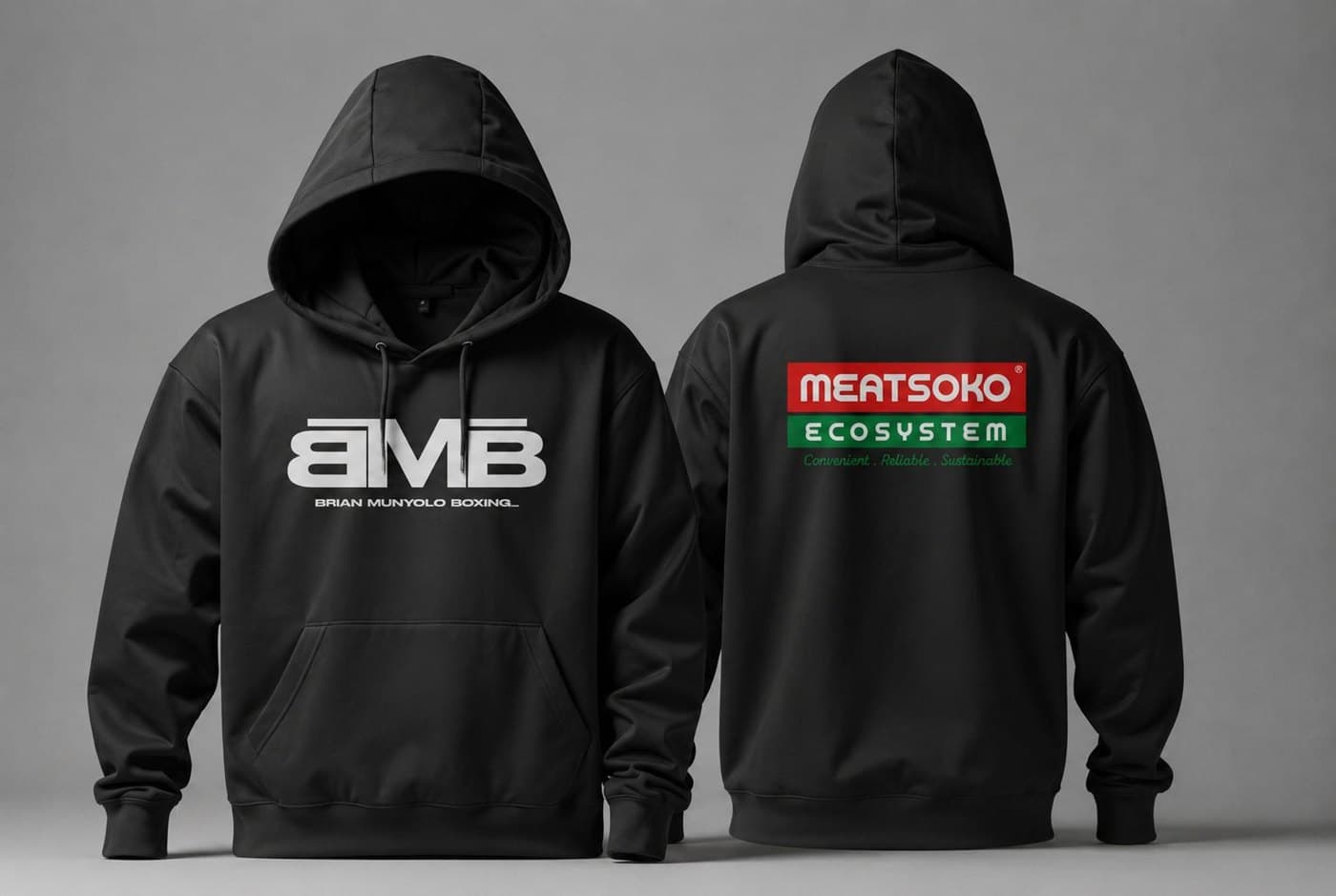 BMB × MeatSoko Hoodie, black