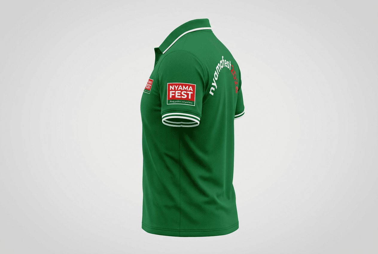 NyamaFest Polo, green