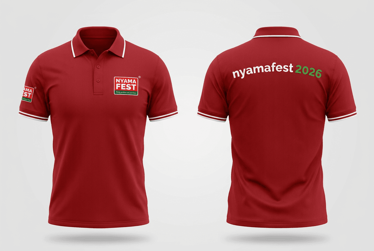 NyamaFest Polo, red