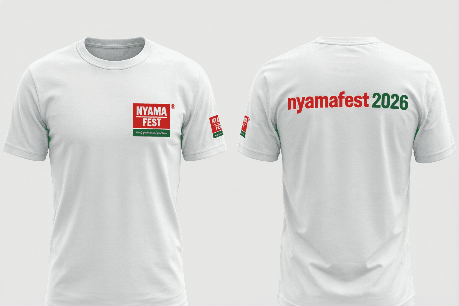 NyamaFest T-shirt, white
